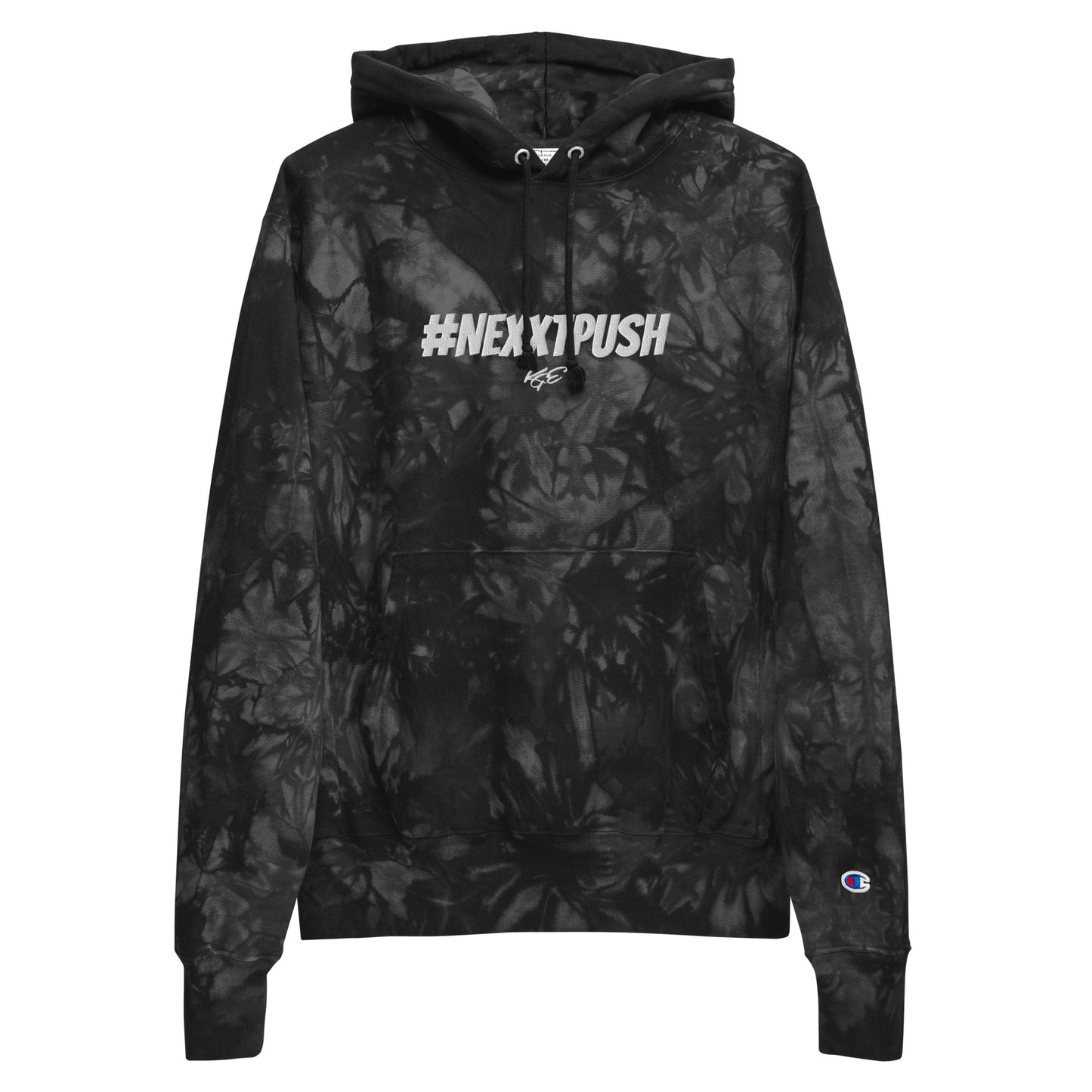 (New) #Nexxtpush Champion heavyweight tie-dye hoodie