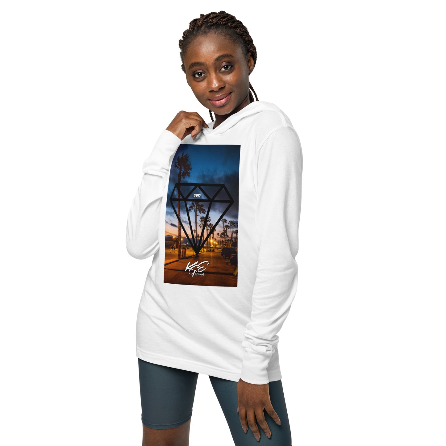 (New) Cali Diamond - KGE Photography Premium Hooded long-sleeve tee