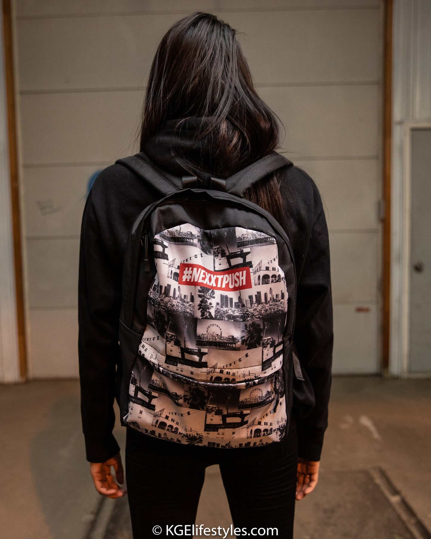 #NEXXTPUSH - Los Angeles Collage - Cut & Sew Backpack
