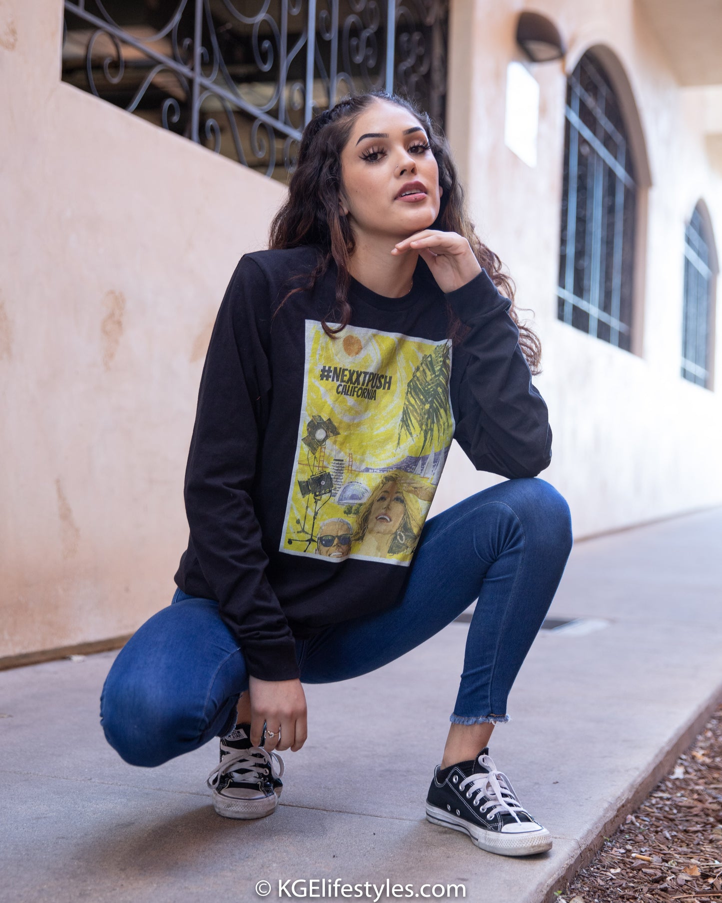 #Nextpush Vintage California - Premium Unisex Long Sleeve Tee