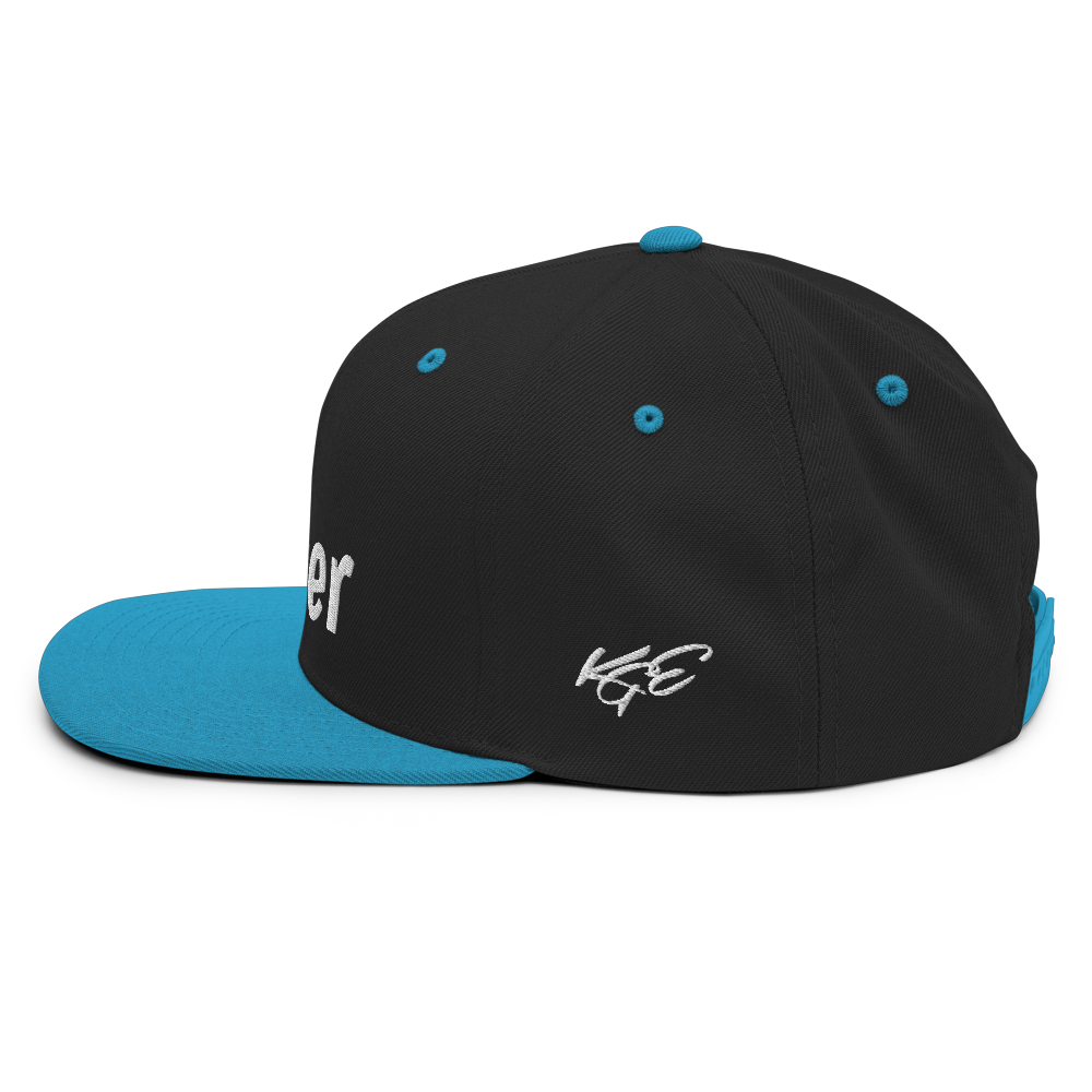 (New) Hi Hater - White Embroidered Snapback Hat