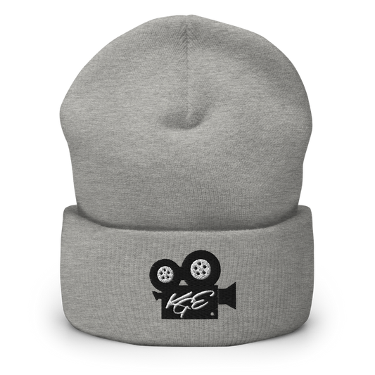 (NEW) KGE BK Movie Camera Cuffed Beanie