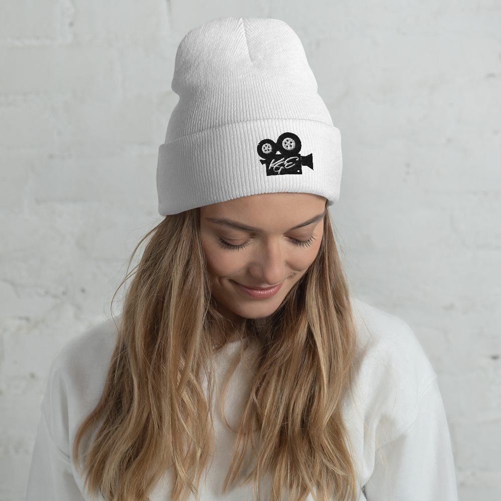(NEW) KGE BK Movie Camera Cuffed Beanie
