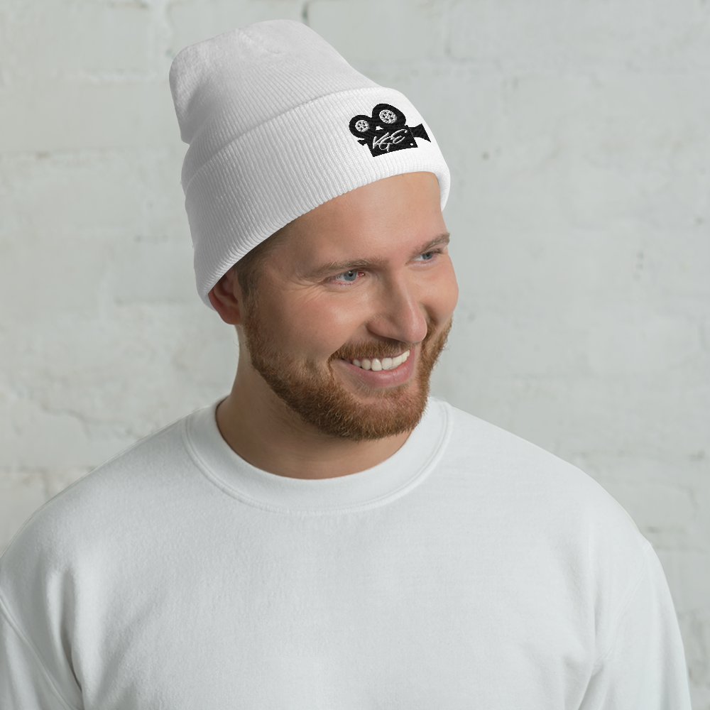 (NEW) KGE BK Movie Camera Cuffed Beanie