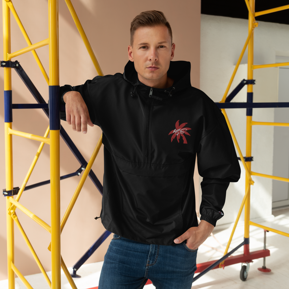 KGE Unlid Palm Paradise Embroidered Champion Packable Jacket