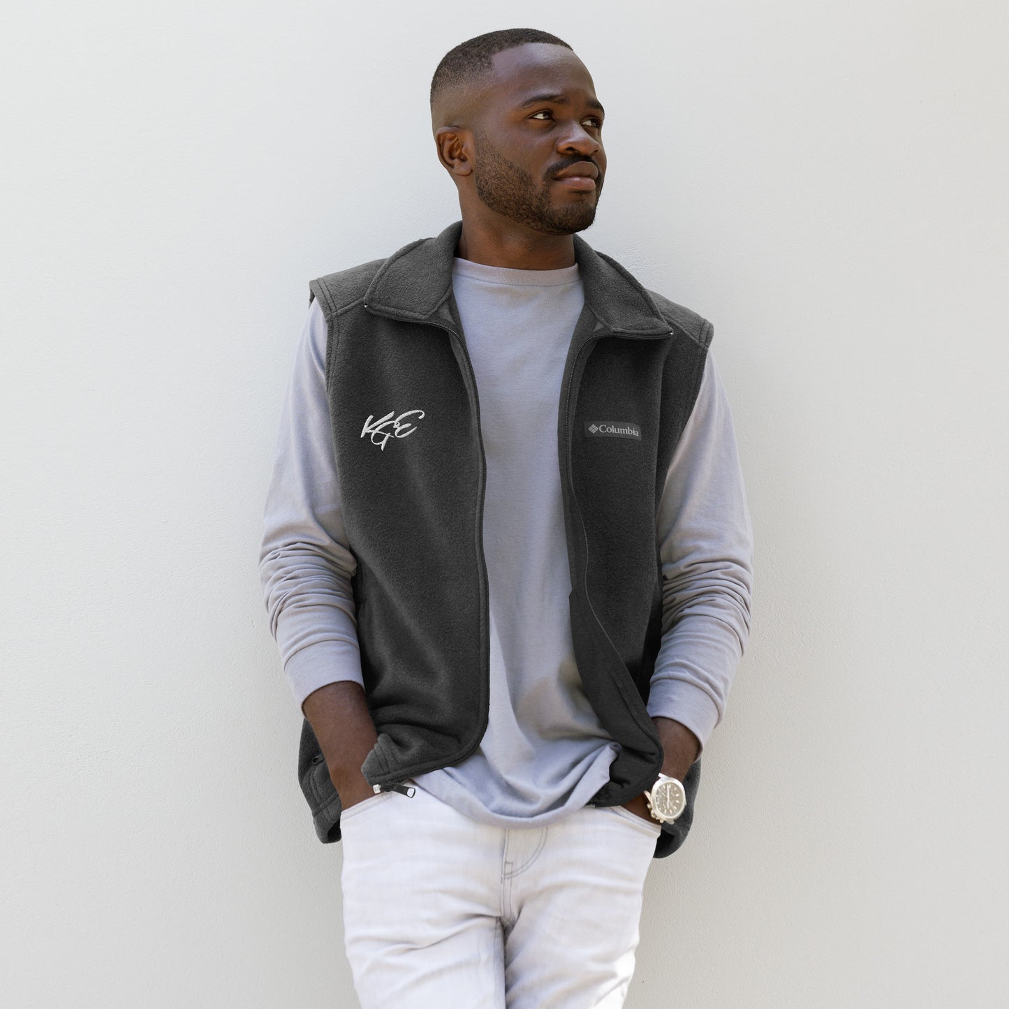 (New) KGE Unlid Men’s Columbia fleece vest Sizes (Sizes S-3XL)
