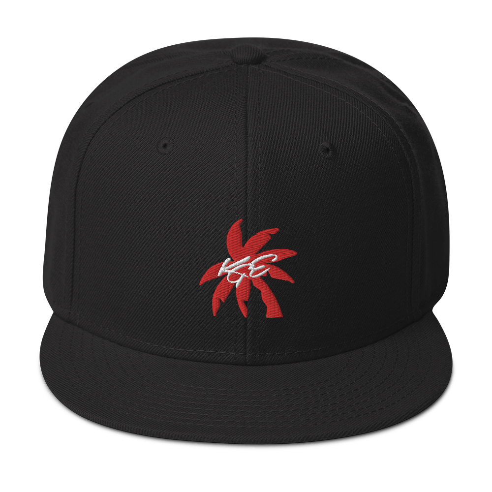 (new) Red KGE Palm Paradise Otto Snapback Hat