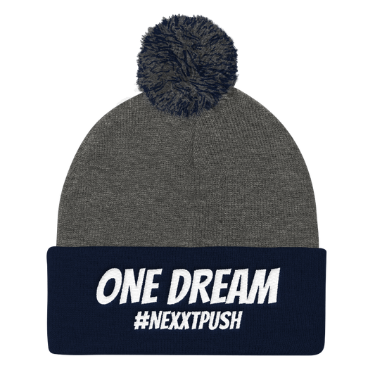 One Dream #Nexxtpush Pom-Pom Beanie