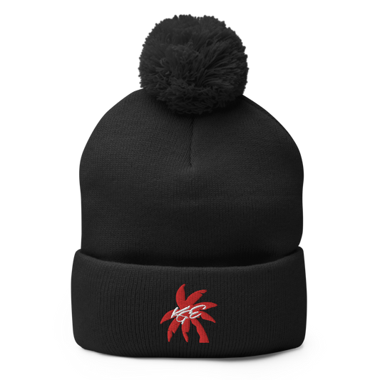 KGE Unlid Palm Paradise Pom-Pom Beanie