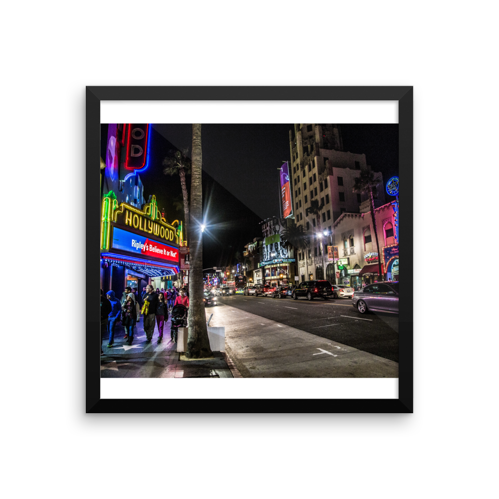 HOLLYWOOD BOULEVARD (Framed)