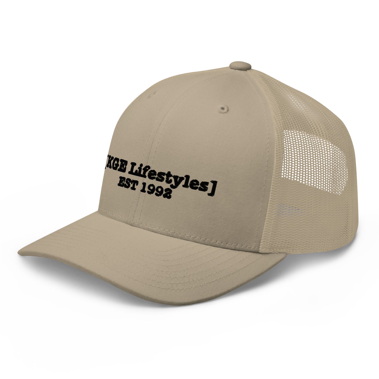 Black KGE Lifestyles Retro - Low Profile Trucker Cap