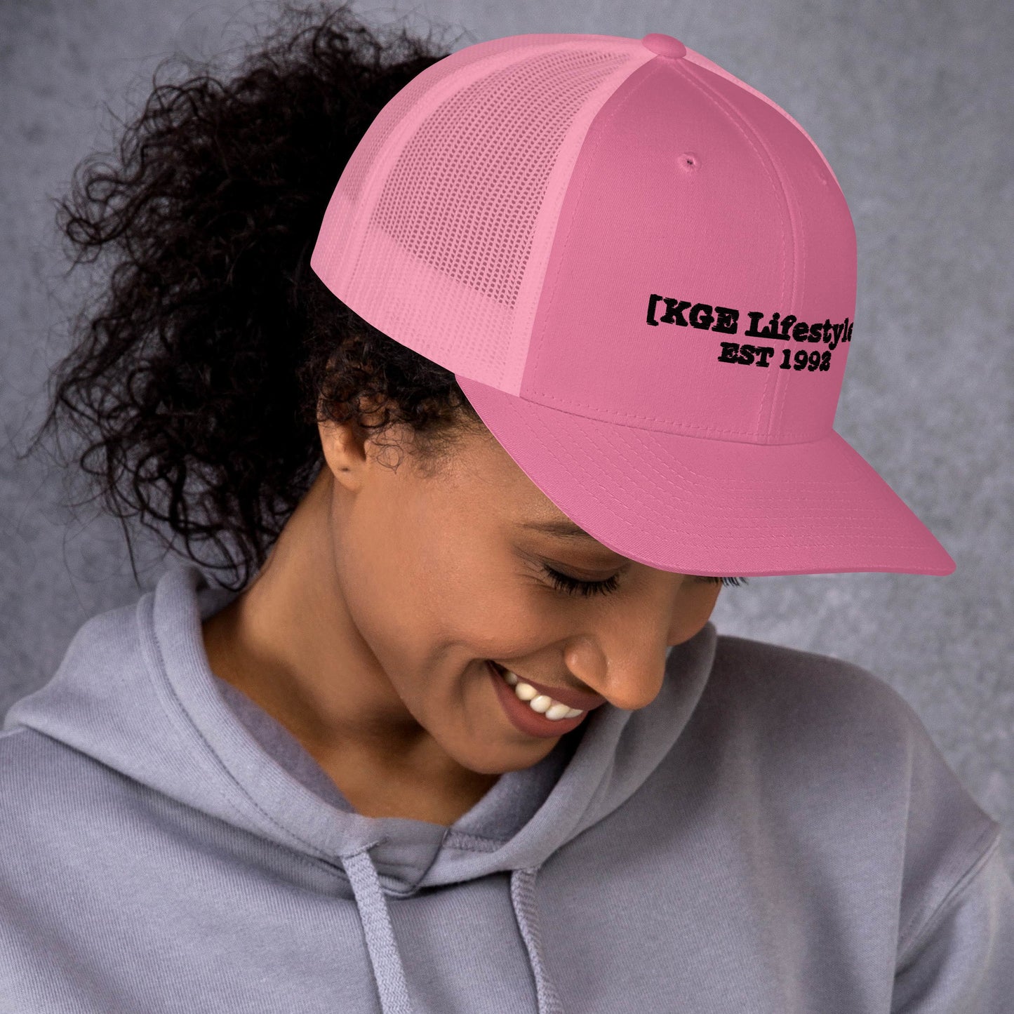 Black KGE Lifestyles Retro - Low Profile Trucker Cap