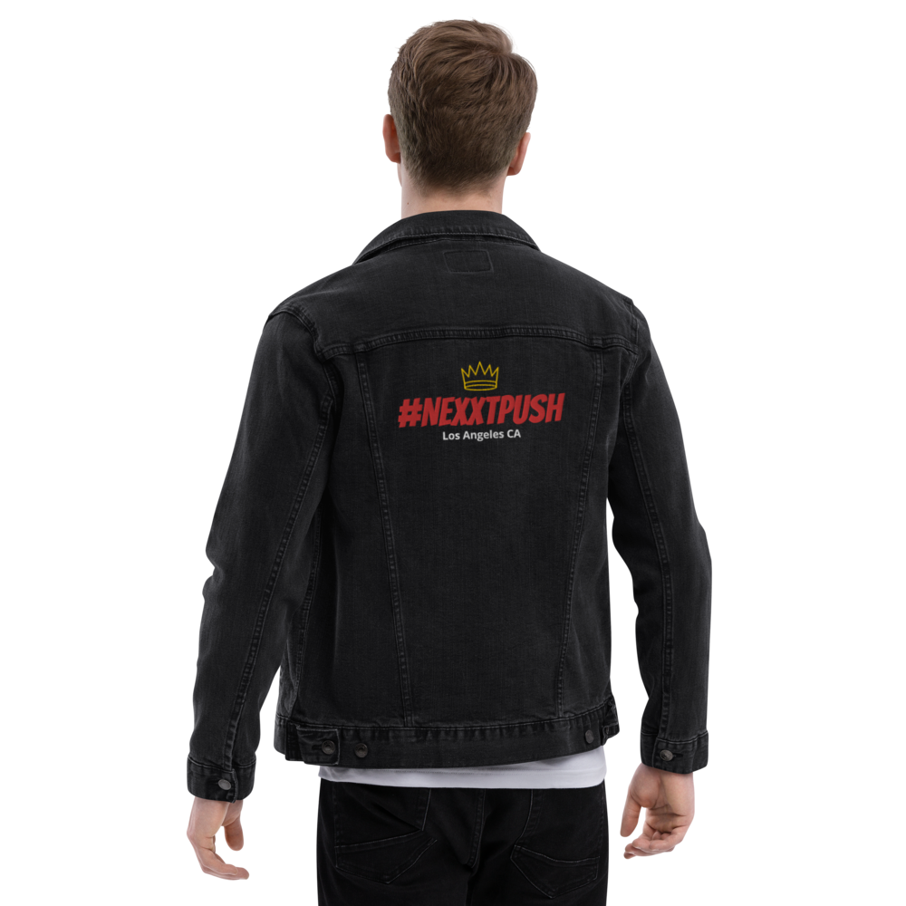 (New) #Nexxtpush Royalty Embroidery denim jacket