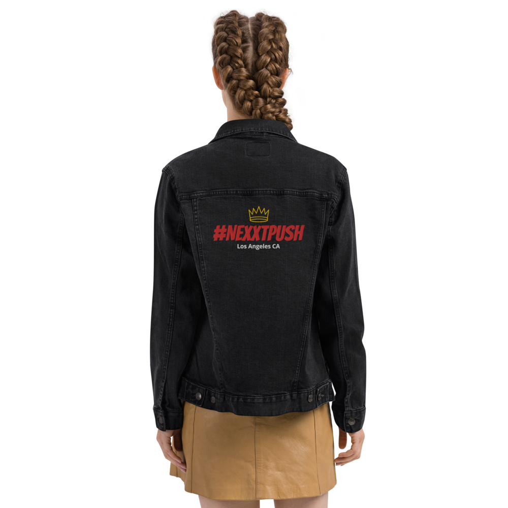 (New) #Nexxtpush Royalty Embroidery denim jacket