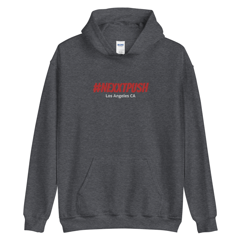 (BIG SIZE) #Nexxtpush Red Letters Embroidered - Original Hoodie