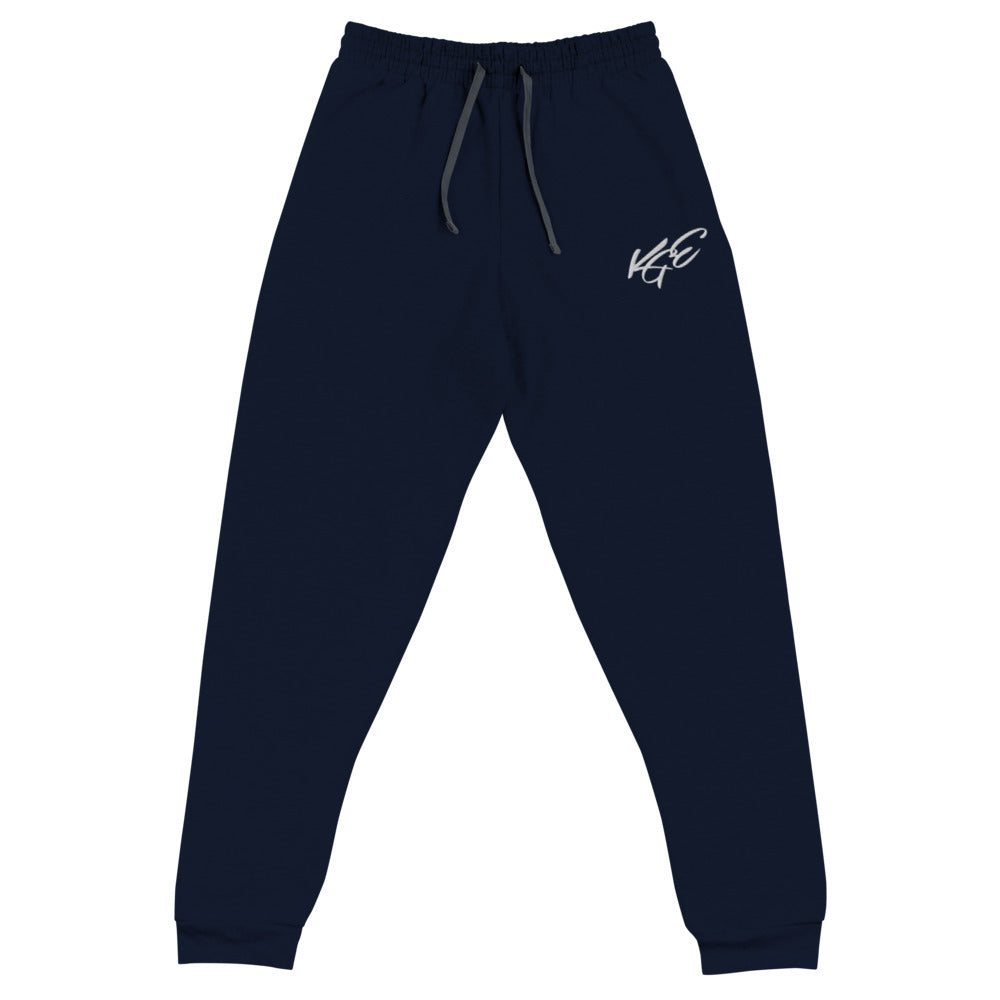 KGE Unlid Embroidered - Joggers (White Signature)