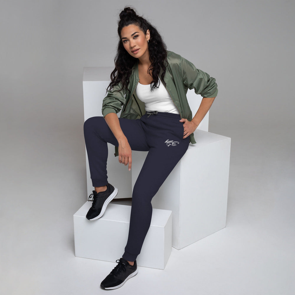 KGE Unlid Embroidered - Joggers (White Signature)