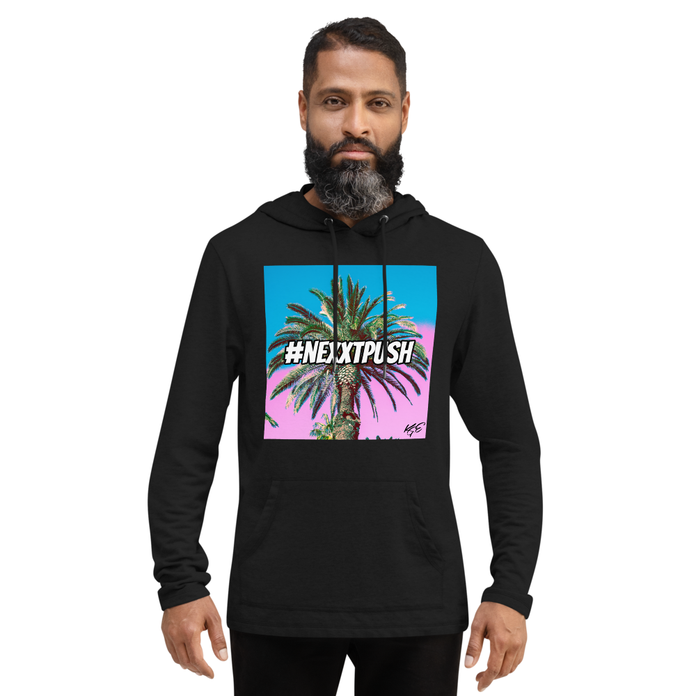 (NEW) Cotton Candy Palm Tree Unisex Lightweight Hoodie