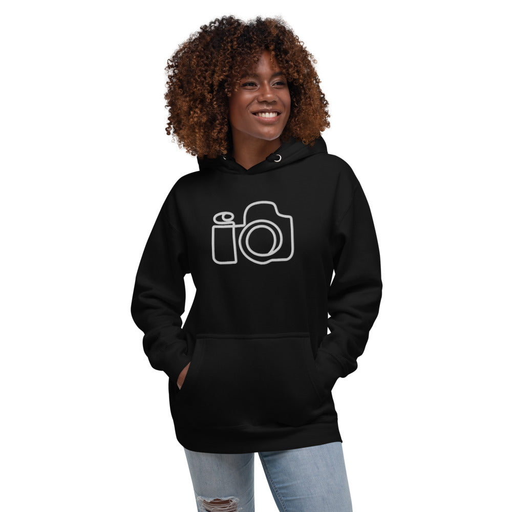 (New) KGE Photography Embroidered Camera Premium Slim Hoodie