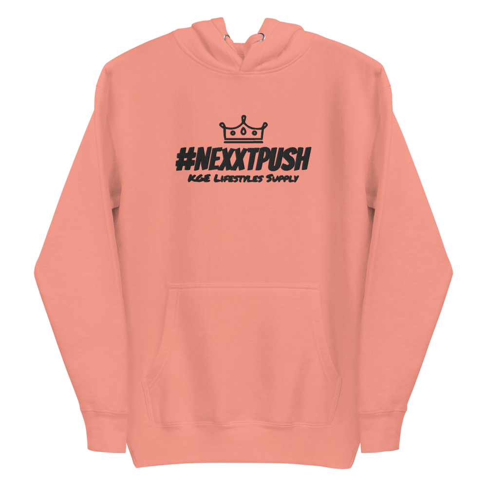 (New) #NEXXTPUSH Crown Embroidered Premium Slim Hoodie