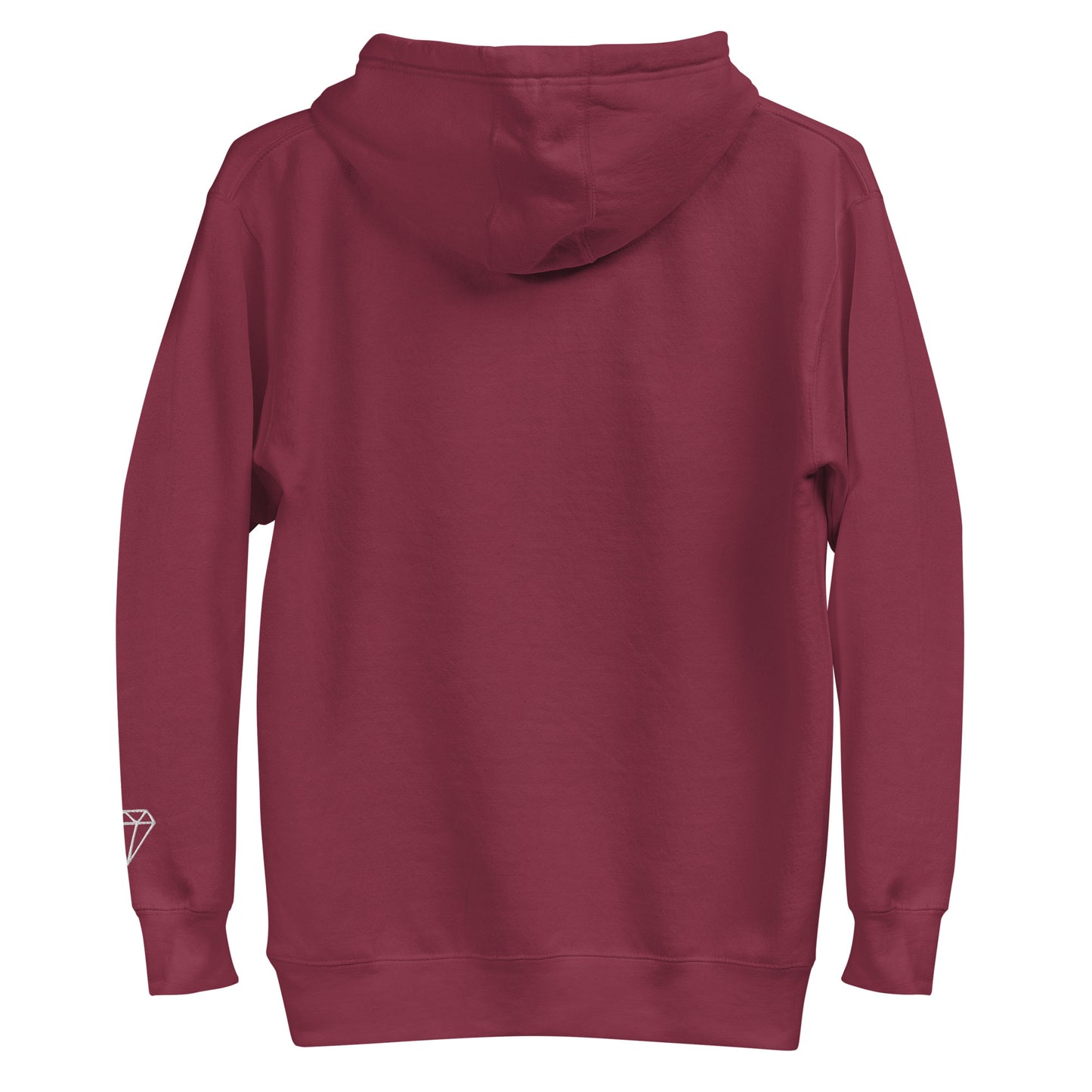 KGE Unlid White Embroidery Unisex Premium Hoodie
