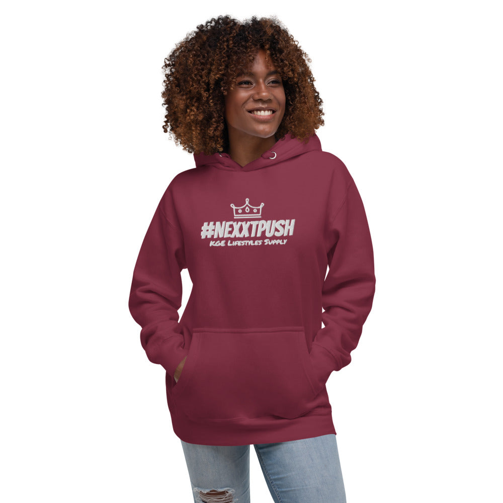 (New) #NEXXTPUSH Crown Embroidered Premium Slim Hoodie II