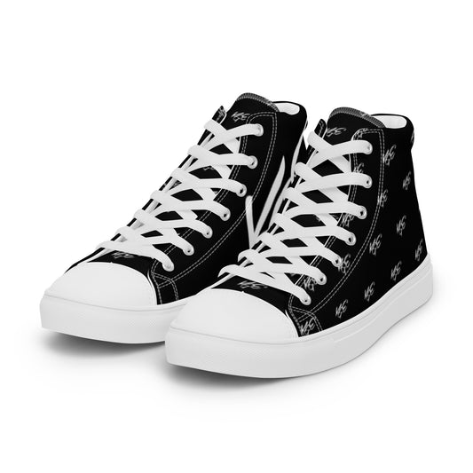 (New) KGE Unltd Black 24's Men’s high top canvas shoes