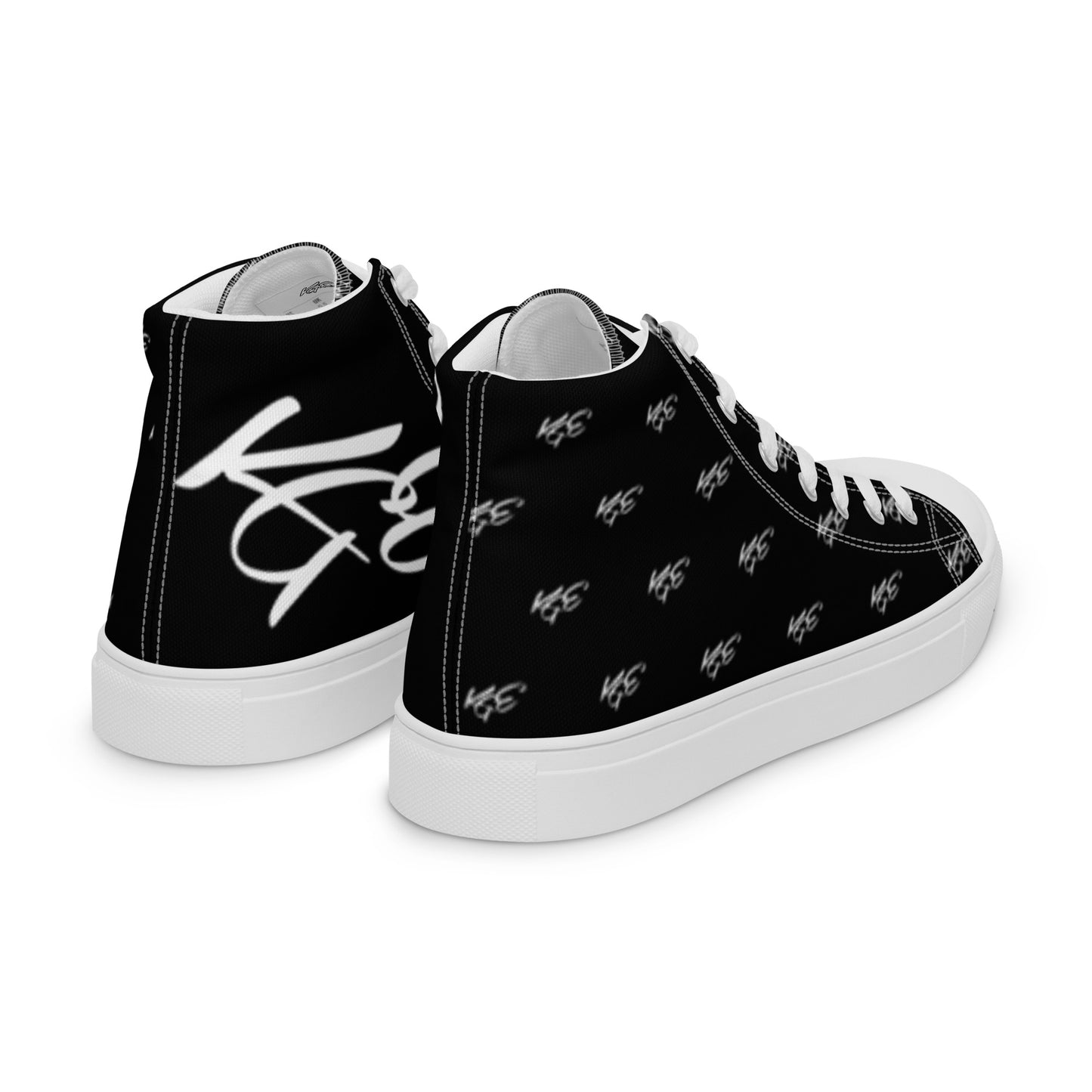(New) KGE Unltd Black 24's Men’s high top canvas shoes