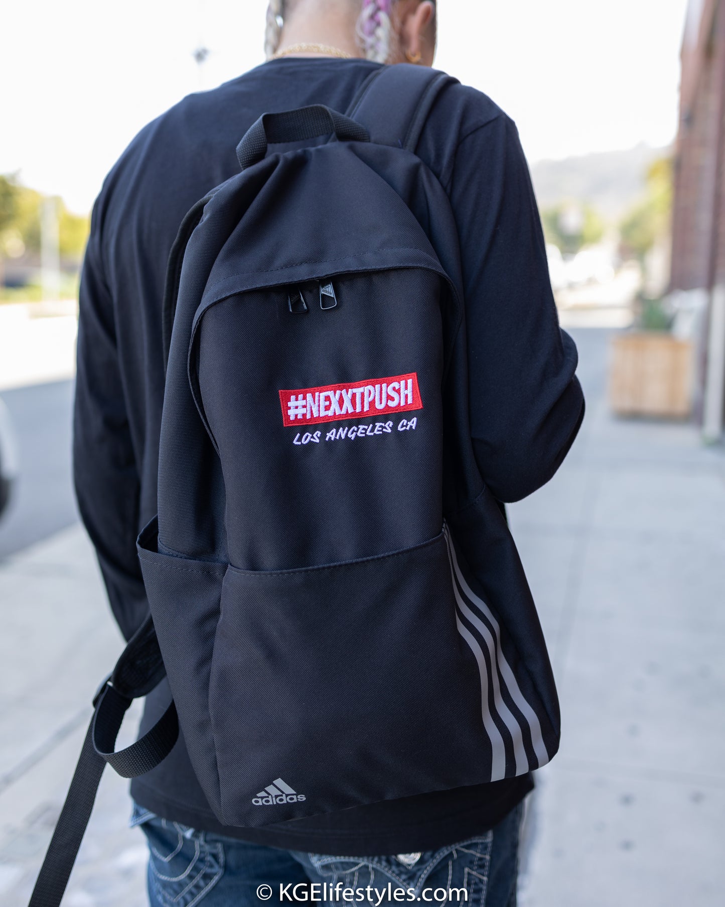 (New) #Nexxtpush | Adidas Collegiate Black backpack (Limited drop)