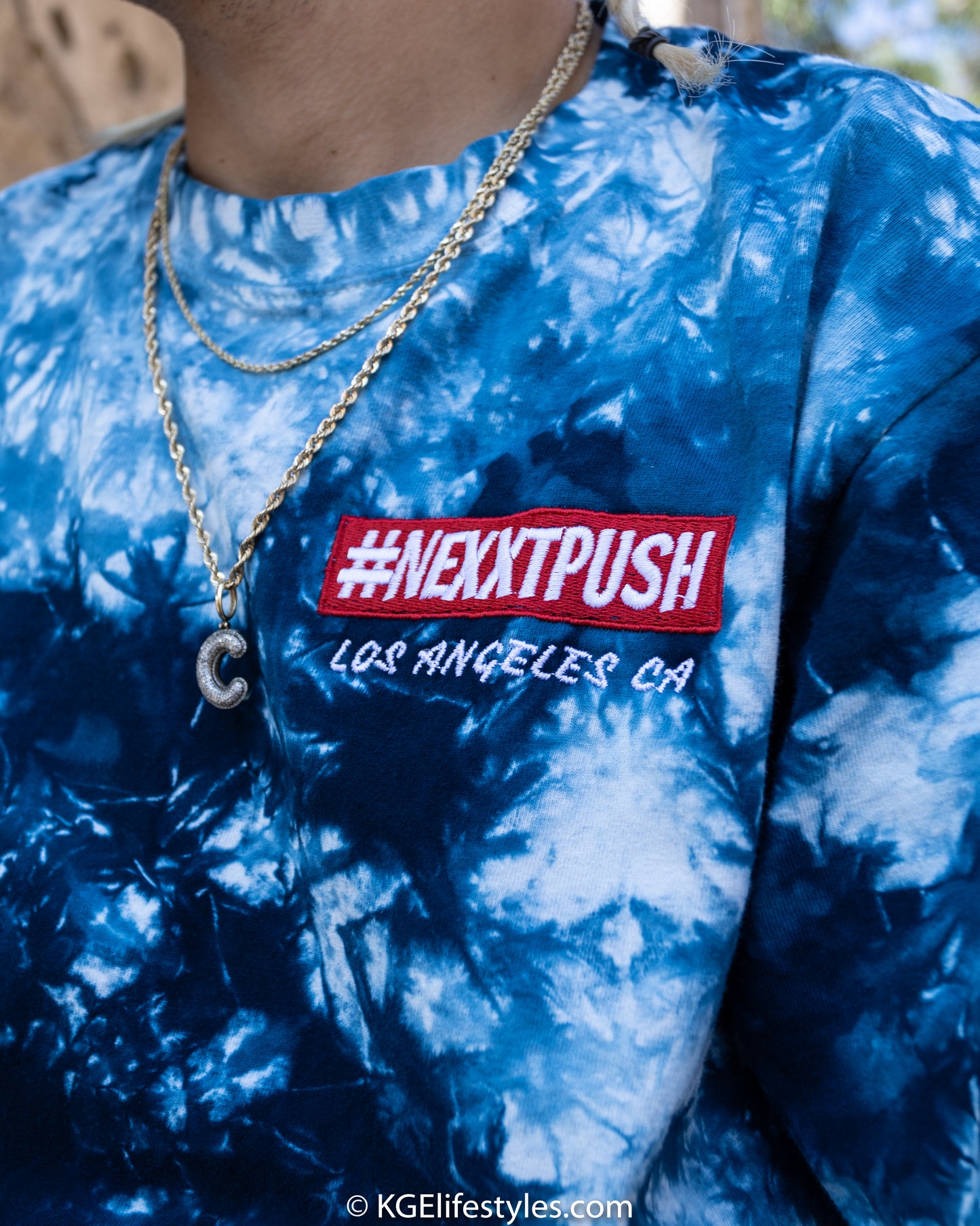 #Nexxtpush | Shaka Wear - Blue Sky Premium Oversized tie-dye t-shirt