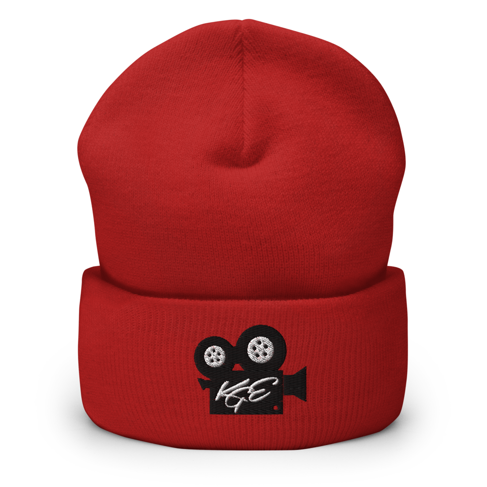 (NEW) KGE BK Movie Camera Cuffed Beanie