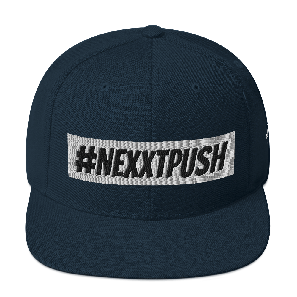 #Nexxtpush White Bar Snapback