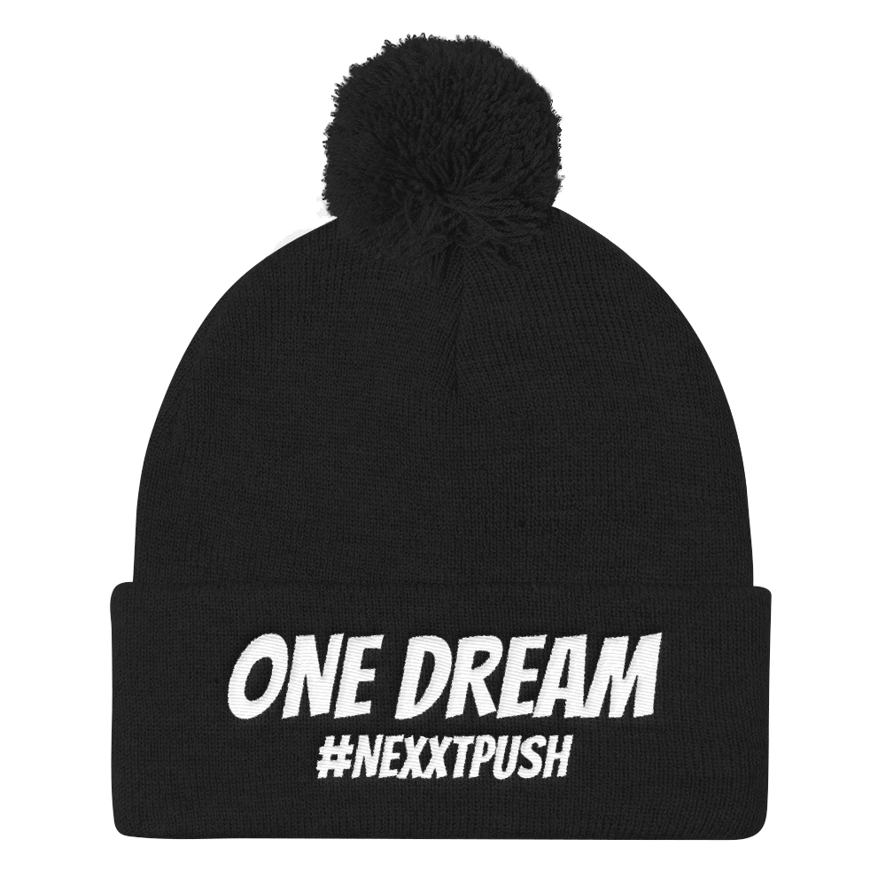 One Dream #Nexxtpush Pom-Pom Beanie