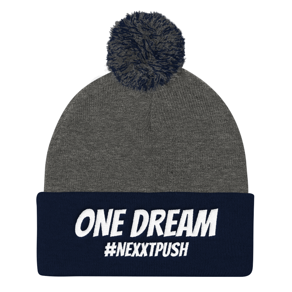 One Dream #Nexxtpush Pom-Pom Beanie