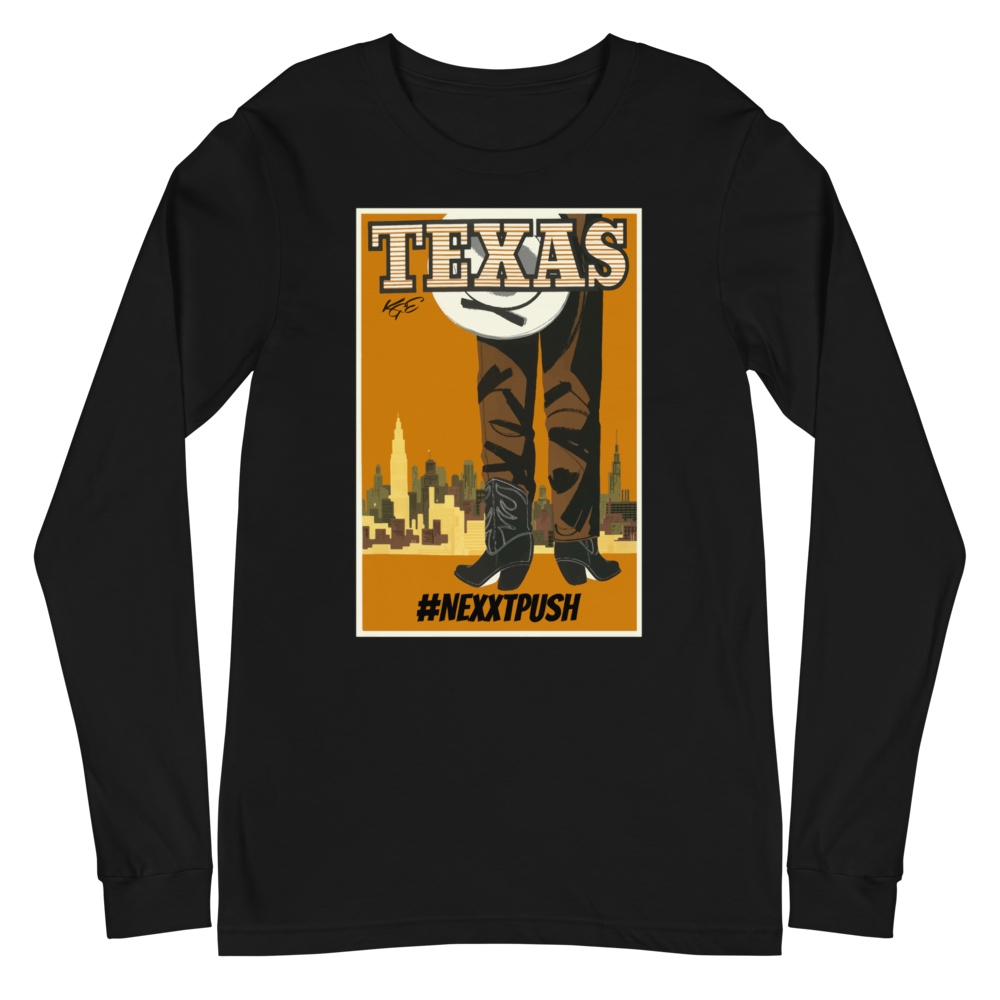 #Nextpush Vintage Texas -- Premium Unisex Long Sleeve Tee