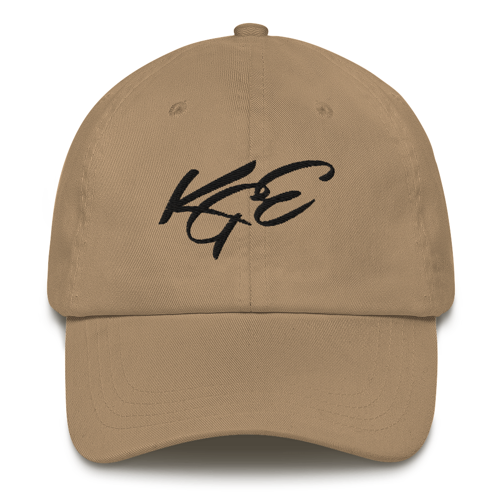 KGE Unlid - black letters dad hat