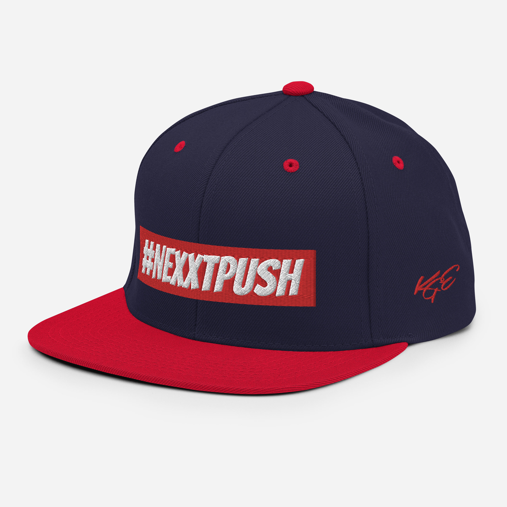 #Nexxtpush Red Bar Snapback Hat