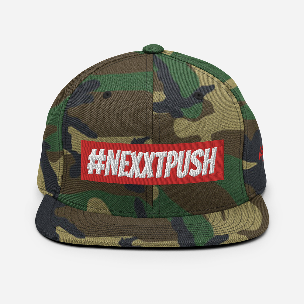 #Nexxtpush Red Bar Snapback Hat