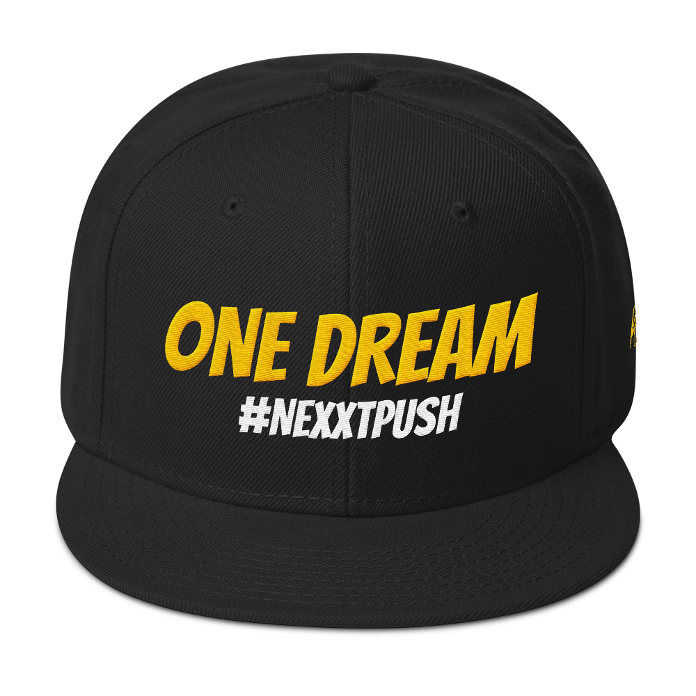 One Dream Gold #Nexxtpush Snapback Hat