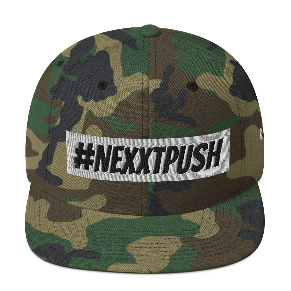 #Nexxtpush White Bar Snapback