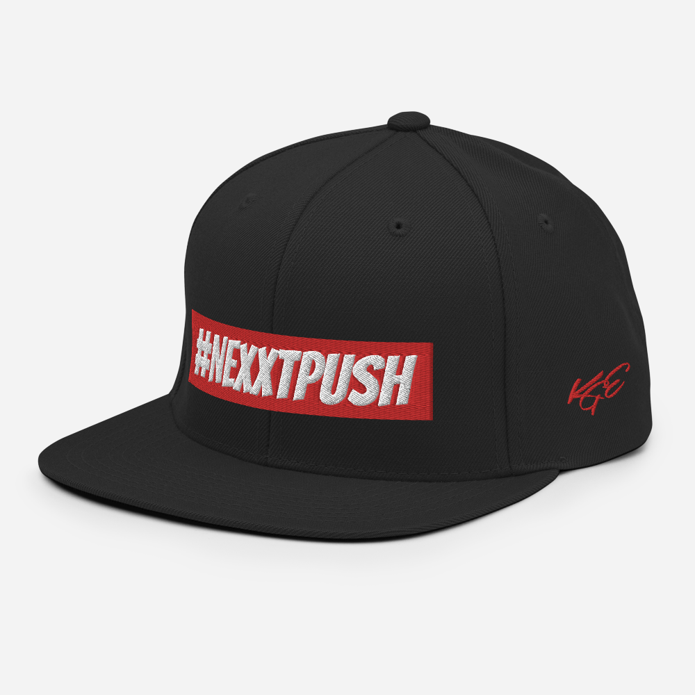 #Nexxtpush Red Bar Snapback Hat