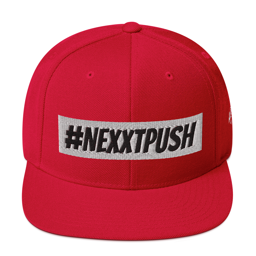 #Nexxtpush White Bar Snapback