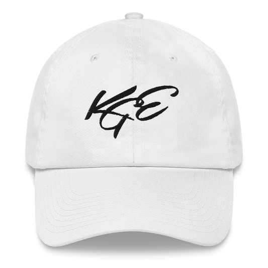 KGE Unlid - black letters dad hat