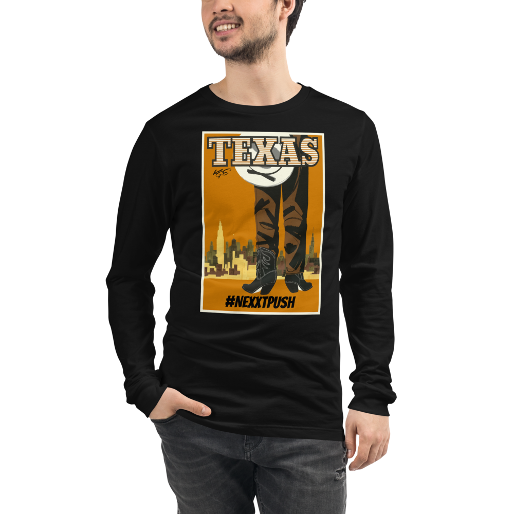 #Nextpush Vintage Texas -- Premium Unisex Long Sleeve Tee