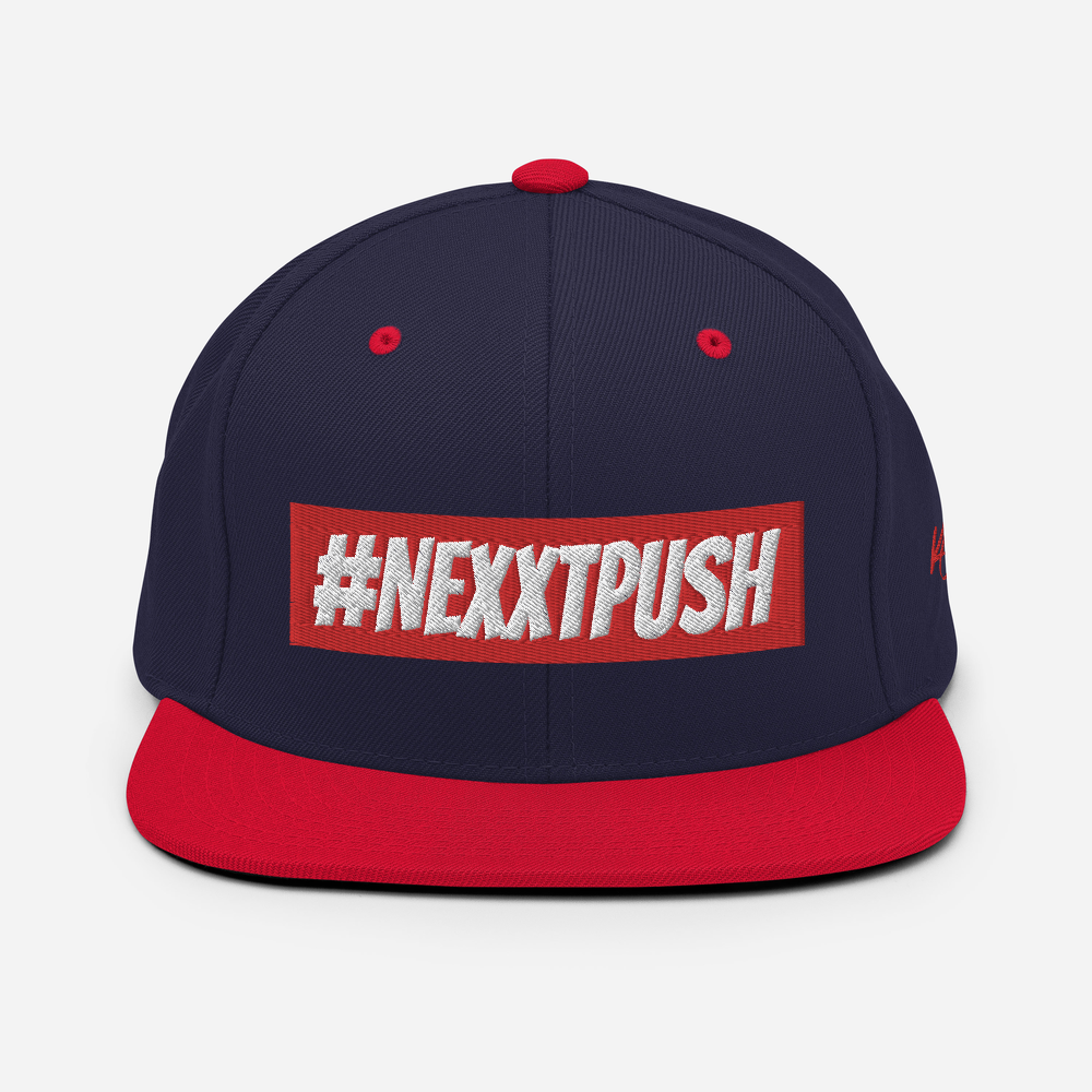 #Nexxtpush Red Bar Snapback Hat