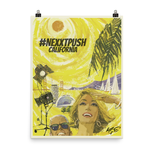 #Nextpush Vintage California Enhanced Matte Poster