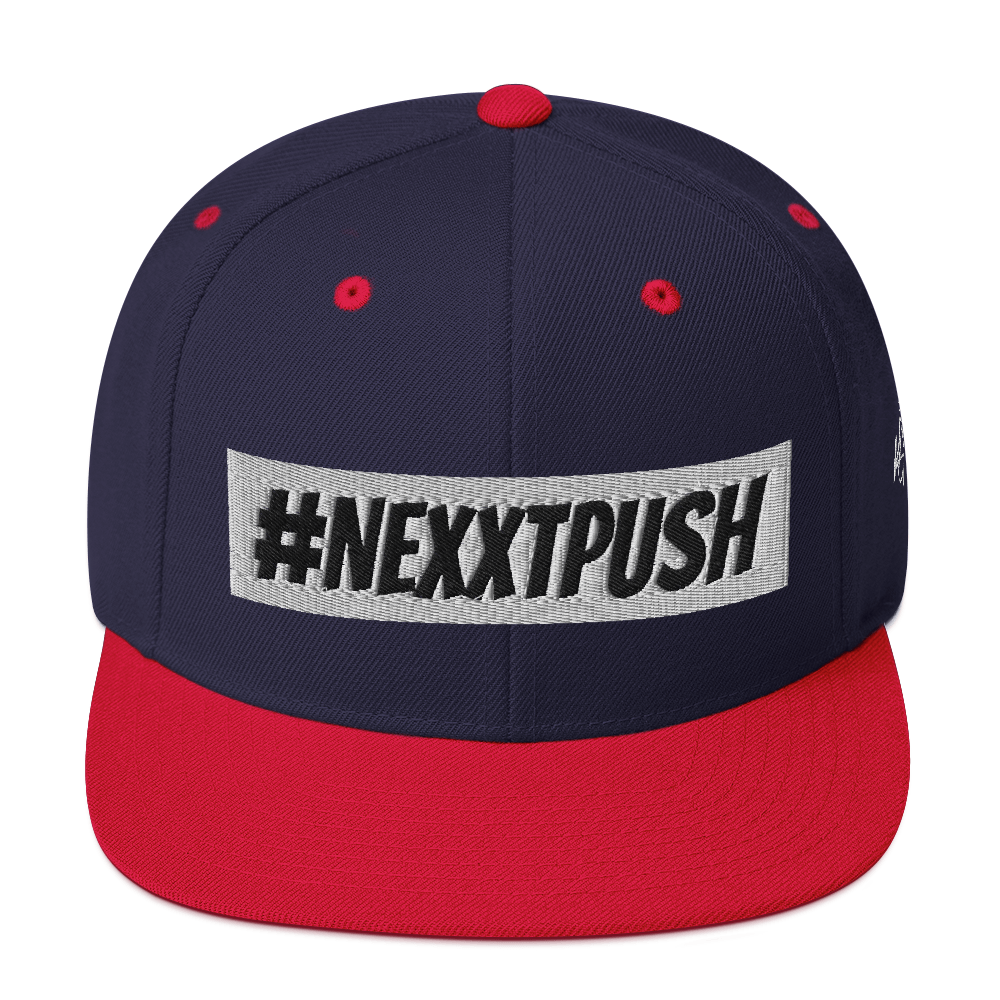 #Nexxtpush White Bar Snapback