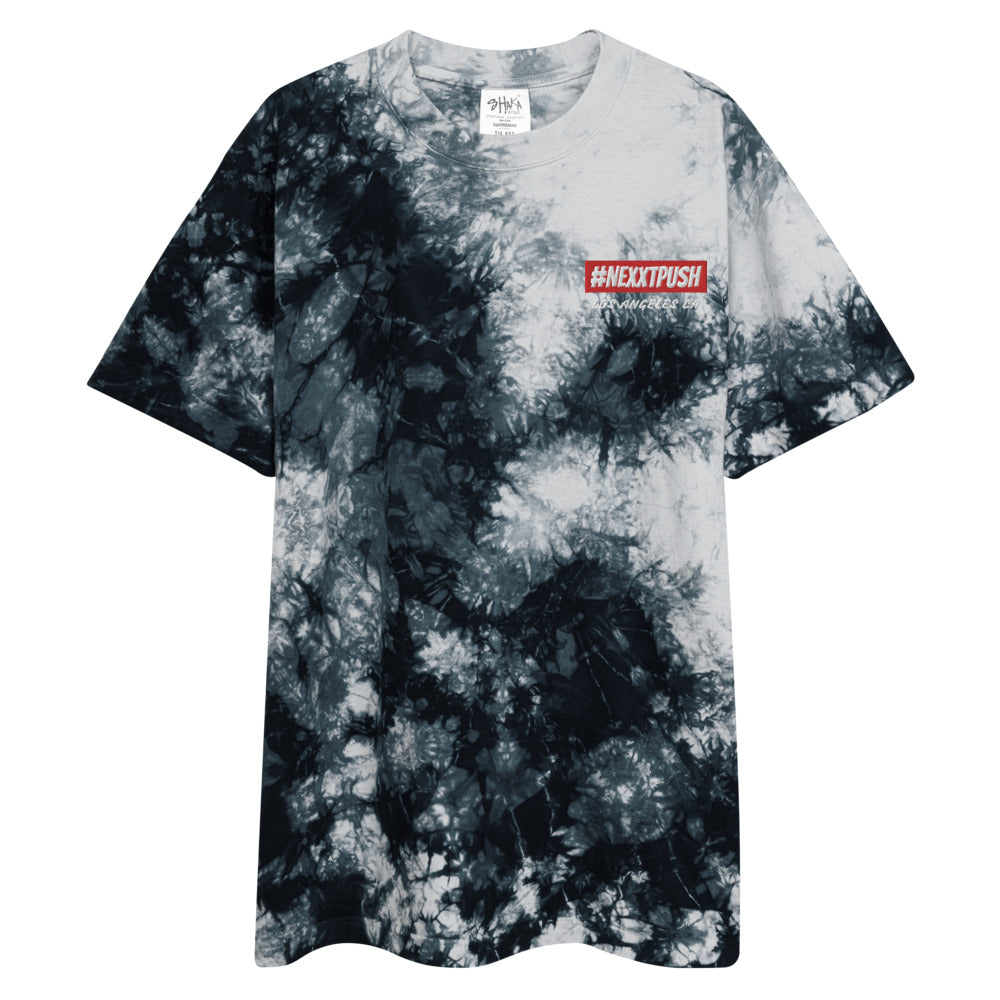 #Nexxtpush | Shaka Wear - Storm Back & White Premium Oversized tie-dye t-shirt