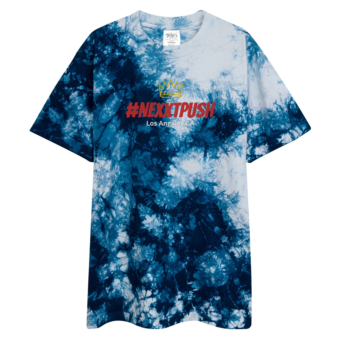 (New) #Nexxtpush | Shaka Wear Oversized tie-dye t-shirt multicolor - Large embroidery 15k–20k Stitch Count