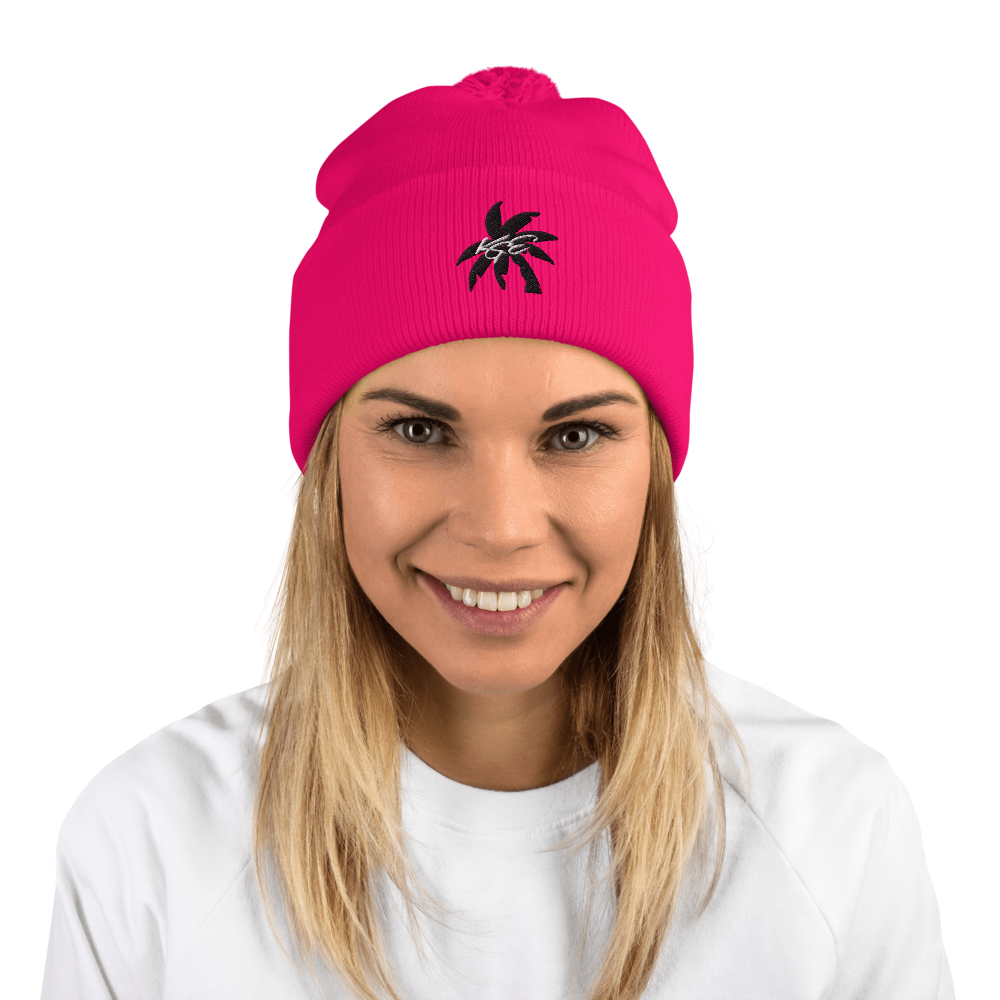 KGE Unlid - Palm Paradise Pom-Pom Beanie